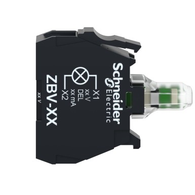 ZBVBG1 - Light block, Harmony XB4, Harmony XB5, for head 22mm, universal LED, screw clamp terminals, 24…120V AC DC - Schneider Electric - Light block, Harmony XB4, Harmony XB5, for head 22mm, universal LED, screw clamp terminals, 24…120V AC DC - Schneider Electric - 4