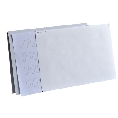 ZBY001 - Harmony XB4, sheet of 50 unmarked legends 6.5 x 15.5 mm for legend holder - Schneider Electric - Harmony XB4, sheet of 50 unmarked legends 6.5 x 15.5 mm for legend holder - Schneider Electric - 0