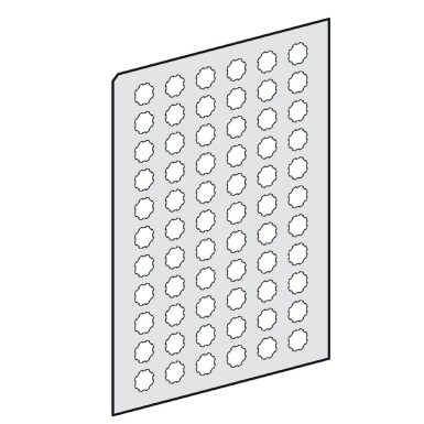 ZBY1101 - Harmony XB5, Harmony XB4, sheet of 66 self adhesive unmarked legends - Schneider Electric - Harmony XB5, Harmony XB4, sheet of 66 self adhesive unmarked legends - Schneider Electric - 0