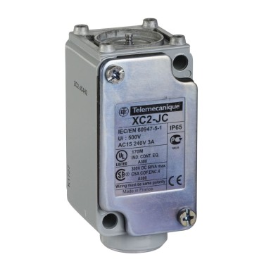 ZC2JC4H2 - Limit switch body, Limit switches XC Standard, ZC2J, fixed, without display, 2C/O, M20 - Schneider Electric - Limit switch body, Limit switches XC Standard, ZC2J, fixed, without display, 2C/O, M20 - Schneider Electric - 0