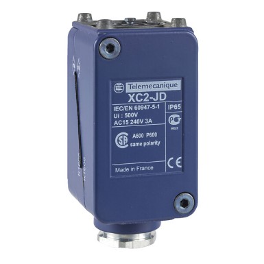 ZC2JD1H2 - Telemecanique - Limit switch body, Limit switches XC Standard, 300 VAC, 10 A, XC2J