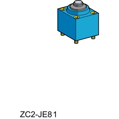 ZC2JE81 - Limit switch head, Limit switches XC Standard, ZC2J, metal end plunger - Schneider Electric - Limit switch head, Limit switches XC Standard, ZC2J, metal end plunger - Schneider Electric - 0