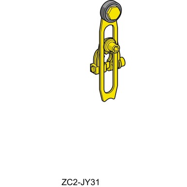 ZC2JY415 - Limit switch lever, Limit switches XC Standard, ZC2JY, thermoplastic plastic offset roller var.length, 10...120 °C - Schneider Electric - Limit switch lever, Limit switches XC Standard, ZC2JY, thermoplastic plastic offset roller var.length, 10...120 °C - Schneider Electric - 0