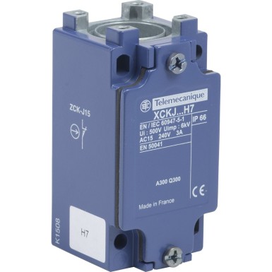 ZCKJ15H7 - Limit switch body, Limit switches XC Standard, 300 V AC, 10 A, XCK - Schneider Electric - Limit switch body, Limit switches XC Standard, 300 V AC, 10 A, XCK - Schneider Electric - 0