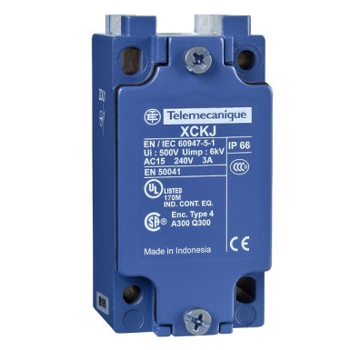 ZCKJ1C - Telemecanique - Limit switch body, Limit switches XC Standard, ZCKJ, fixed, w/o display, 1NC+1 NO, snap action, Pg13