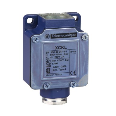 ZCKL1 - Limit switch body, Limit switches XC Standard, ZCKL, 1NC+1 NO, snap action, Cable gland include - Schneider Electric - Limit switch body, Limit switches XC Standard, ZCKL, 1NC+1 NO, snap action, Cable gland include - Schneider Electric - 0