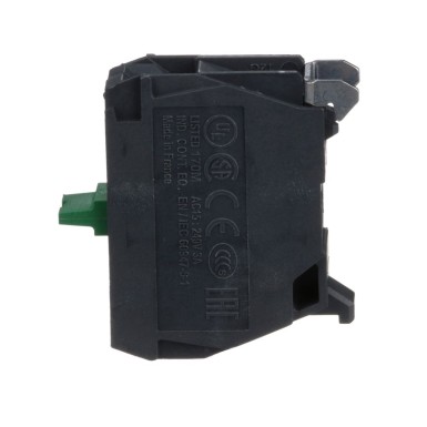 ZENL1111 - Single contact block, Harmony XALD, XALK, silver alloy, rear mounting, screw clamp terminal, 1NO - Schneider Electric - Single contact block, Harmony XALD, XALK, silver alloy, rear mounting, screw clamp terminal, 1NO - Schneider Electric - 3