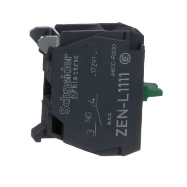 ZENL1111 - Single contact block, Harmony XALD, XALK, silver alloy, rear mounting, screw clamp terminal, 1NO - Schneider Electric - Single contact block, Harmony XALD, XALK, silver alloy, rear mounting, screw clamp terminal, 1NO - Schneider Electric - 2