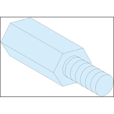 LVS03187 - PrismaSeT G Active - Hexagonal spacer - M5 - Height=55mm - set of 4 - Schneider Electric - PrismaSeT G Active - Hexagonal spacer - M5 - Height=55mm - set of 4 - Schneider Electric - 0