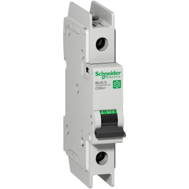 M9F42103 - Miniature circuit breaker (MCB), Multi9 C60BP, 1P, 3A, C curve, 14kA (UL489), 10kA (IEC/EN 60947-2) - Schneider Electric - Miniature circuit breaker (MCB), Multi9 C60BP, 1P, 3A, C curve, 14kA (UL489), 10kA (IEC/EN 60947-2) - Schneider Electric - 0