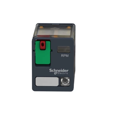 RPM22F7 - Harmony, Power plugin relay, 15 A, 2 CO, with LED, with lockable test button, 120 V AC - Schneider Electric - Harmony, Power plugin relay, 15 A, 2 CO, with LED, with lockable test button, 120 V AC - Schneider Electric - 5