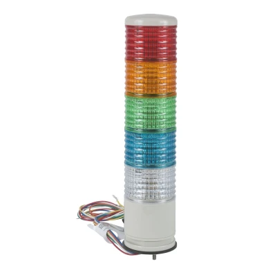 XVC6B55SK - Harmony XVC, Monolithic precabled tower light, plastic, red orange green blue clear, Ш60, base mounting, steady or flashing, buzzer, IP54, 24 V AC/DC - Schneider Electric - Harmony XVC, Monolithic precabled tower light, plastic, red orange green blue clear, Ш60, base mounting, steady or flashing, buzzer, IP54, 24 V AC/DC - Schneider Electric - 0