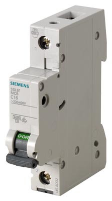 5SL6125-6 - Miniature circuit breaker 230/400 V 6kA, 1-pole, B, 25A - Siemens - Miniature circuit breaker 230/400 V 6kA, 1-pole, B, 25A - Siemens - 0