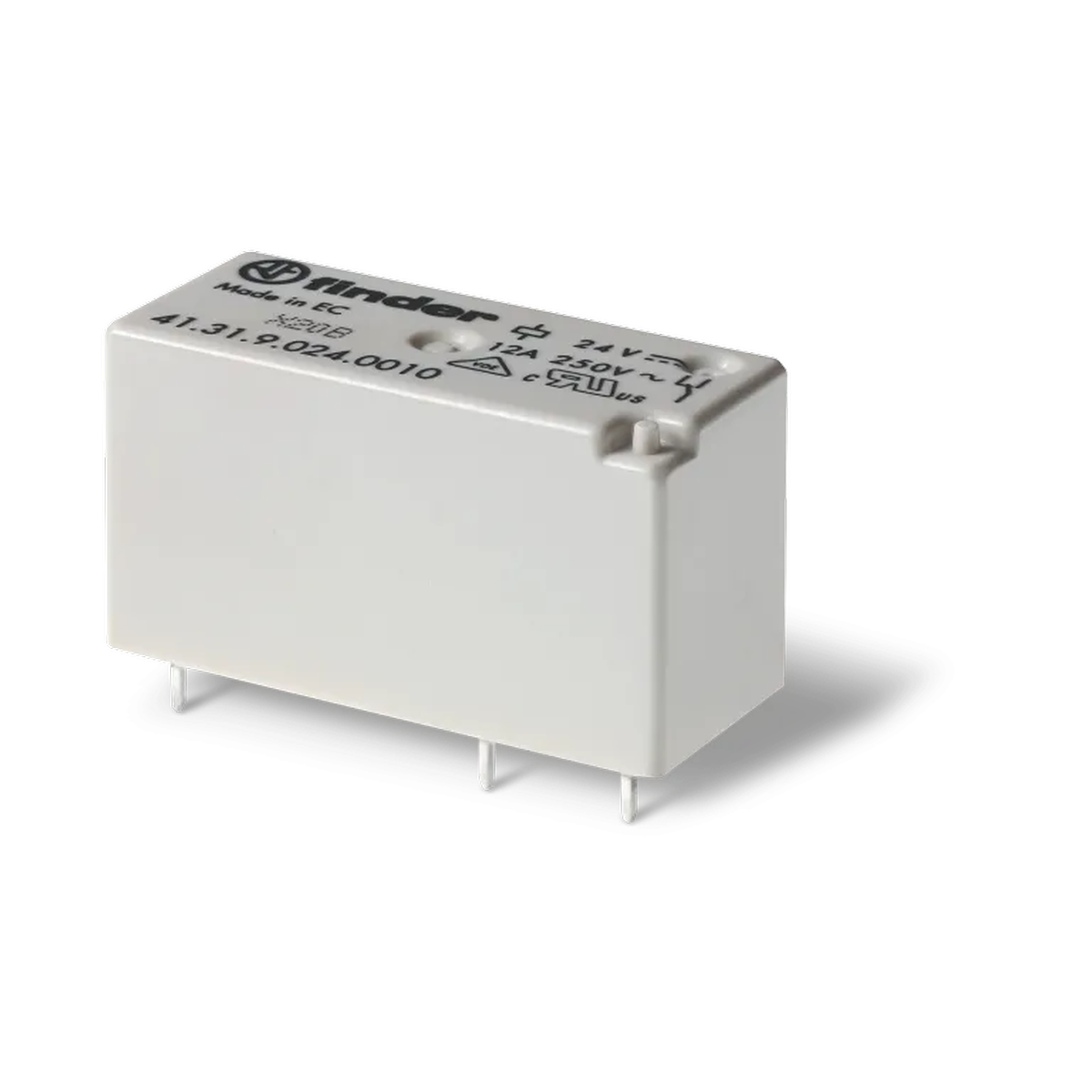 413190120010 - Low profile miniature electromechanical relay; installation on a printed circuit board; Conclusions with a pitch of 3.5mm; 1CO 12A; AGNI contacts; Coil 12V DC; Degree of protection of RTII - Finder - Low profile miniature electromechanical relay; installation on a printed circuit board; Conclusions with a pitch of 3.5mm; 1CO 12A; AGNI contacts; Coil 12V DC; Degree of protection of RTII - Finder - 0