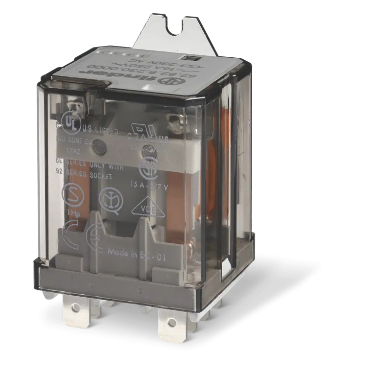 628282300040 - Power electromechanical relay; Installation in the tips of Faston 250 (6.3x0.8mm); 2CO 16A; AGCDO contacts; Coil 230V AC; degree of protection of RTI; mounted flange; Options: Test button + fur.InDicator - Finder - Power electromechanical relay; Installation in the tips of Faston 250 (6.3x0.8mm); 2CO 16A; AGCDO contacts; Coil 230V AC; degree of protection of RTI; mounted flange; Options: Test button + fur.InDicator - Finder - 0