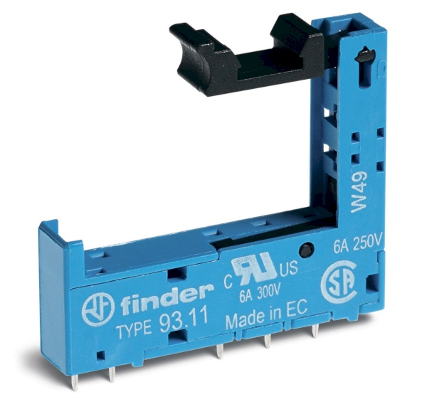 9311 - Socket for mounting on the board for 34.51, 34.81; Includes plastic clip - Finder - Socket for mounting on the board for 34.51, 34.81; Includes plastic clip - Finder - 0