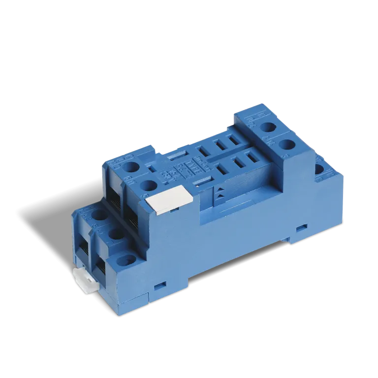 9672SMA - Socket with screw terminals (under the washer) for relay 56.32; Included metal clip 094.71; Version: Blue - Finder - Socket with screw terminals (under the washer) for relay 56.32; Included metal clip 094.71; Version: Blue - Finder - 0