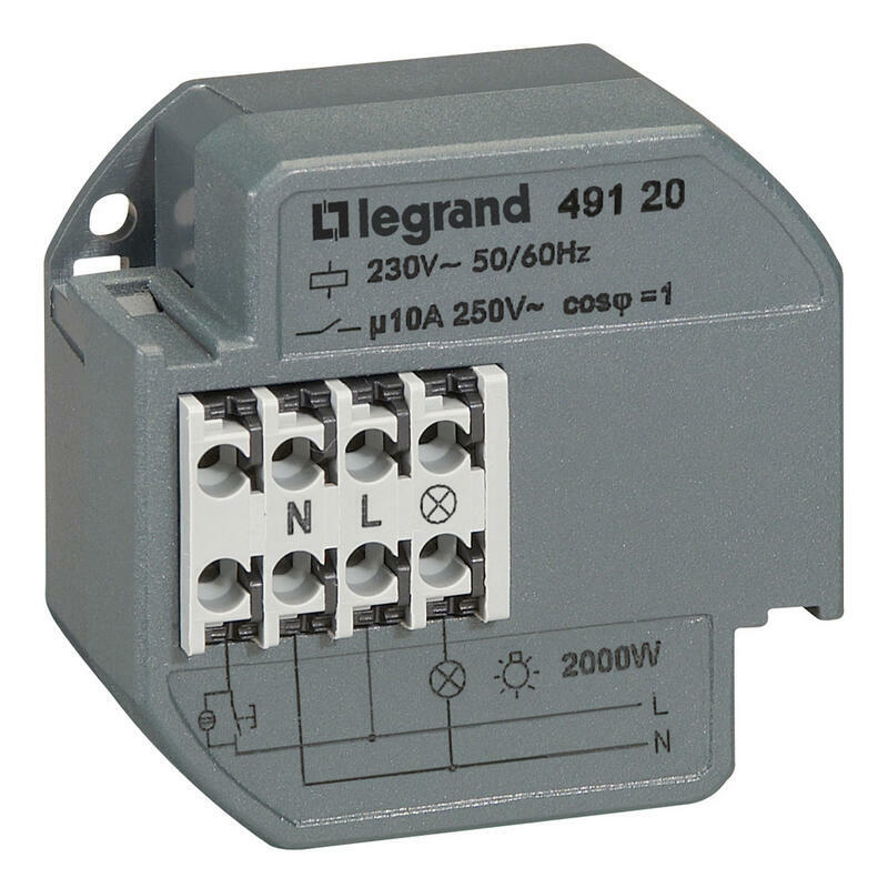 049120 - SILENT 1P LATCHING RELAY 10AX - Legrand - SILENT 1P LATCHING RELAY 10AX - Legrand - 0