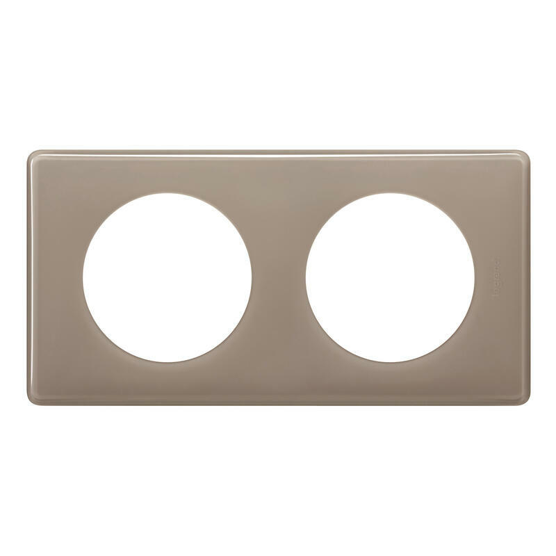 066612 - 2 GANG PLATE PEBBLE - Legrand - 2 GANG PLATE PEBBLE - Legrand - 0